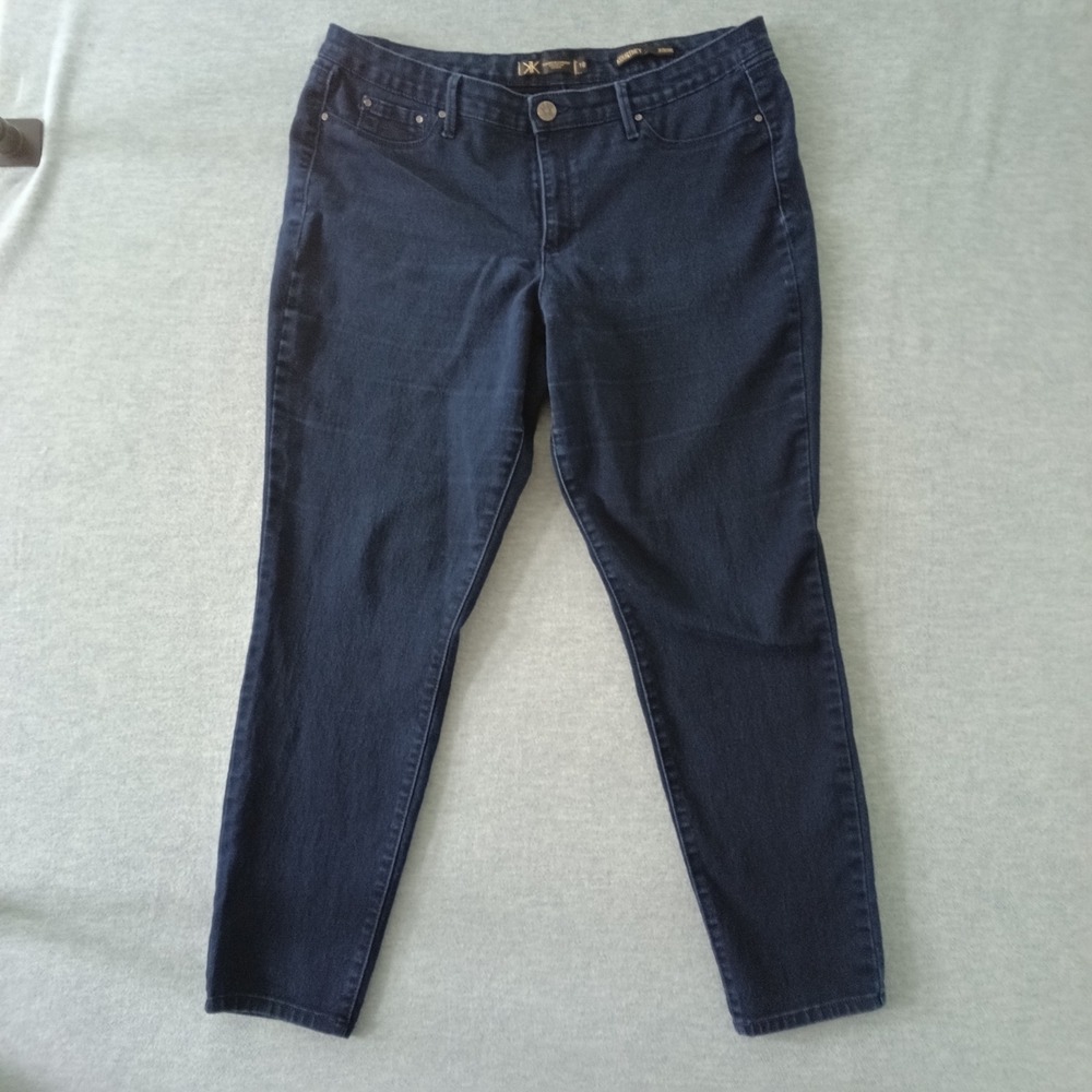 Kardashian Premium Denim Kourtney Jegging Dark Indigo Skinny Jeans Size 18
